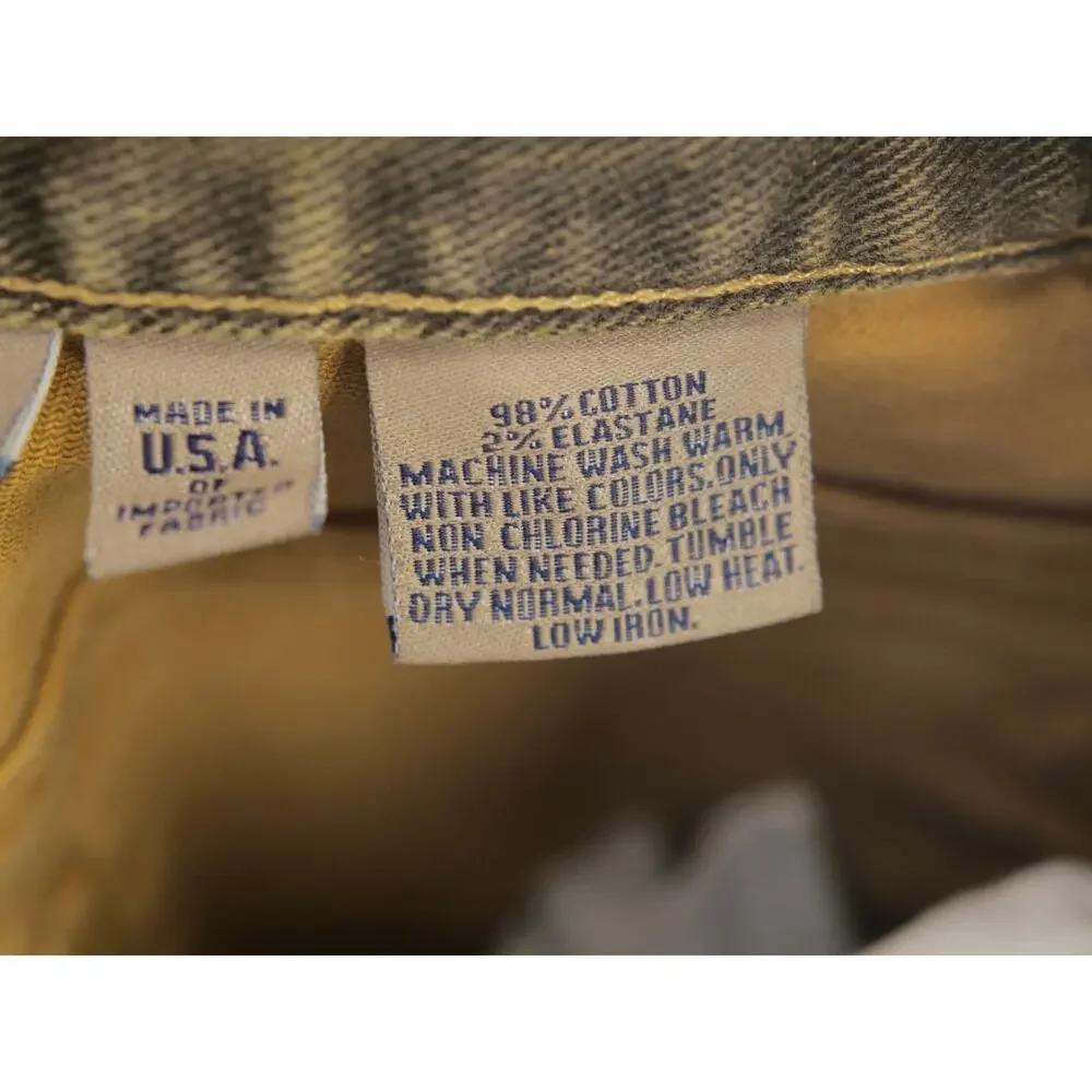 BILLS KHAKIS Men's 32x30 Olive Green Khaki Pants Made in USA Stretch Chino